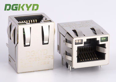 Tab Up 100Mb RJ45 avec le Magnetics intégré Jack For Ethernet Devices modulaire