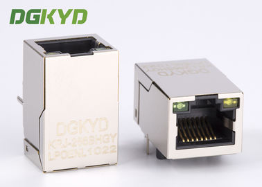 Puissance gauche simple de Tab Up Cat 5 de bouclier au-dessus de l'Ethernet RJ45 Jack With modulaire G/Y LED