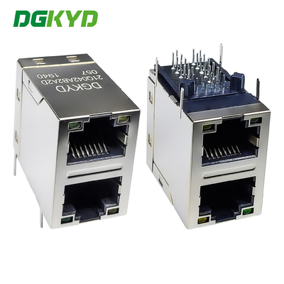 RJ45 connecteur multi-ports 6U filtre à gigabit 2X1 prise de bloc modulaire RJ45 connecteur de port réseau DGKYD21Q042AB2A2D057