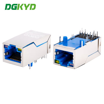 Connecteur Gigabit Ethernet RJ45 Jack femelle Port unique 1000M PoE+ Prise enregistrée DGKYD411Q117AF5D1DP