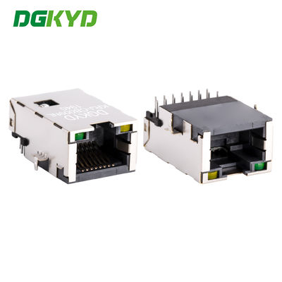 Connecteur PCB RJ45 extra-bas profil, port réseau cat5 RJ45 avec magnétiques KRJ-CB009NL