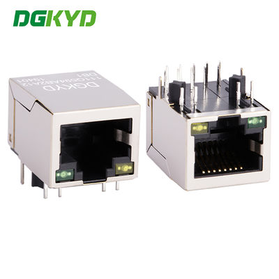 Connecteur RJ45 avec transformateur intégré 10G intégré avec lumière et blindage DGKYD111Q594AB2A12DB1