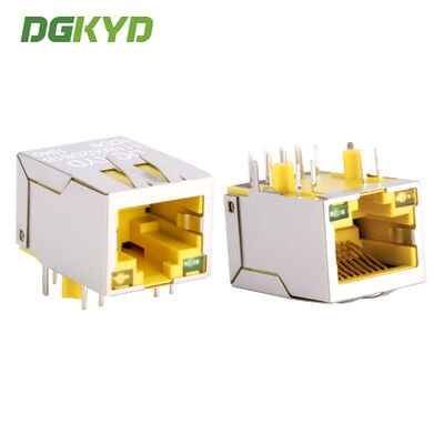 RJ45 Interface réseau de communication industrielle à 100 Mbps prise Ethernet jaune DGKYD111B002DB1DDB