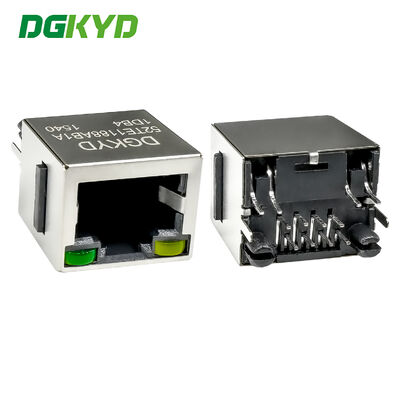 Interface réseau verticale RJ45 insérée directement avec connecteur lumineux et de blindage DGKYD52TE1188AB1A1DB4