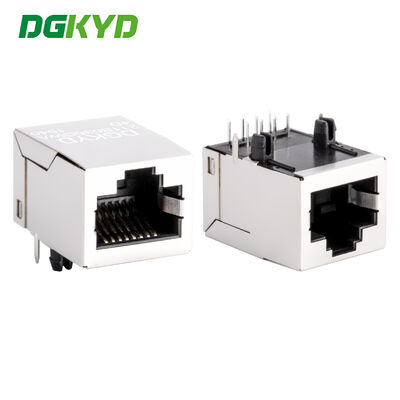 Connecteur de port Ethernet RJ45 sans transformateur, sans voyant, blindé, sans shrapnel, port Ethernet industriel DGKYD211B035GWA4D