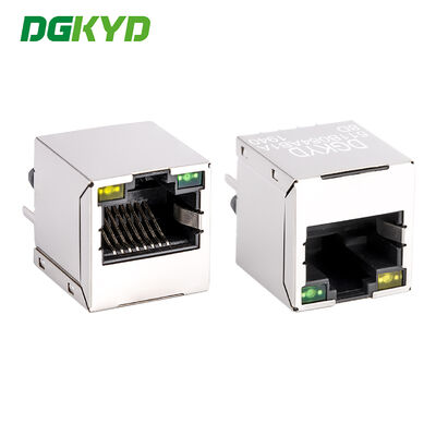DGKYD511B084AB1A8D Transformateur RJ45 vertical 100 Mbps Filtre intégré Interface réseau à tête haute en cristal