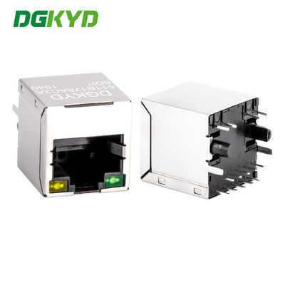Transformateur RJ45 vertical à 180 degrés avec POE+ Interface réseau 10/100 Mbps DGKYD511B178AC2A8DP