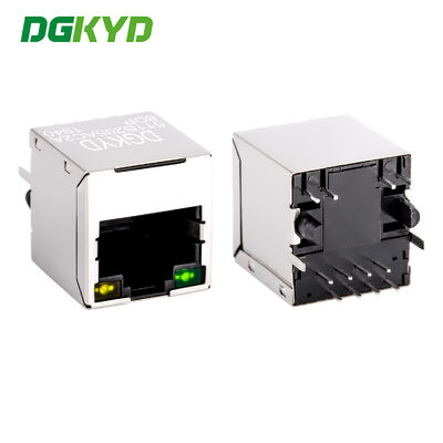 Connecteur RJ45 vertical avec alimentation PoE, filtre intégré de 100 Mbps, DGKYD511B205AC2A8DP