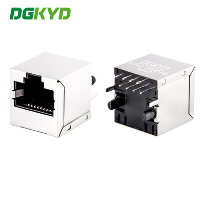 Entrée verticale de 180 degrés 10/100 base module de connecteur magnétique RJ45 protégé KRJ-180ENL