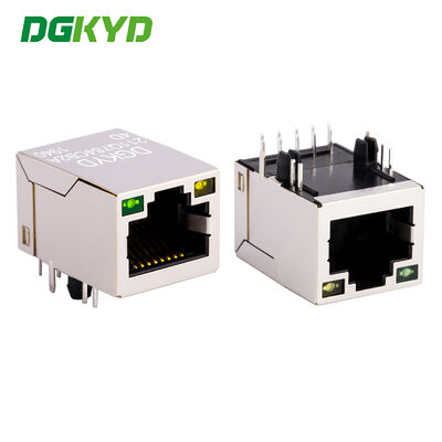 Connecteur Ethernet Gigabit RJ45 de qualité industrielle avec magnétisme intégré pour les réseaux haute performance