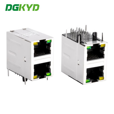 Connecteur RJ45 à double port 1000BASE-T Gigabit Ethernet avec filtre