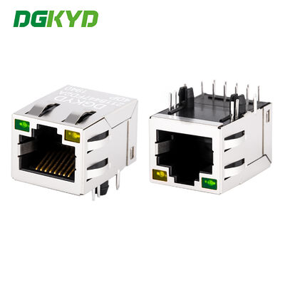Connecteur blindé POE RJ45 de 100 Mbps avec filtre intégré pour le port de réseau industriel
