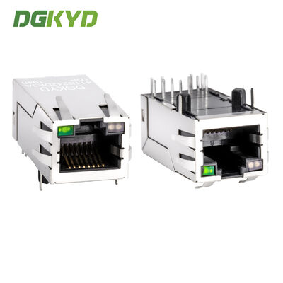 Prise modulaire RJ45 blindée avec filtre Ethernet intégré pour applications réseau 100 Mbps