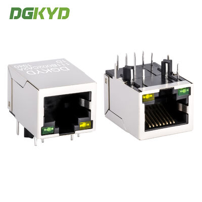 Connecteur RJ45 de 100 Mbps avec transformateur intégré et port réseau industriel blindé