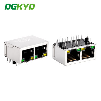 Connecteur RJ45 protégé 8P8C Gigabit Jack modulaire pour le port réseau industriel