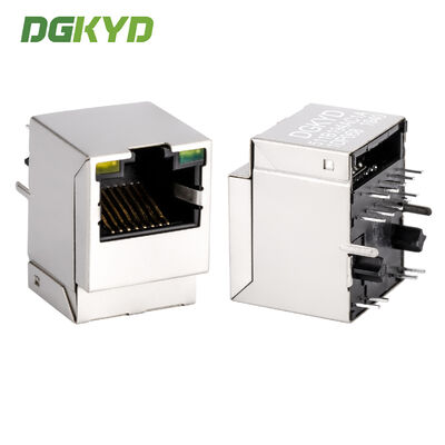 Prise modulaire RJ45 100 Base-T PoE+ à onglet, connecteur blindé RJ45 avec boîtier PBT 10 broches