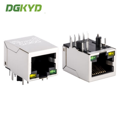 Connecteur RJ45 blindé industriel à port unique avec transformateur intégré Gigabit