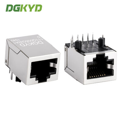 Port réseau industriel Gigabit Ethernet RJ45 Connecteur blindé Package unique en ligne RJ45 Jack