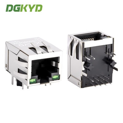 Connecteur féminin RJ45 à port unique protégé par un transformateur à isolation interne RJ45 Jack
