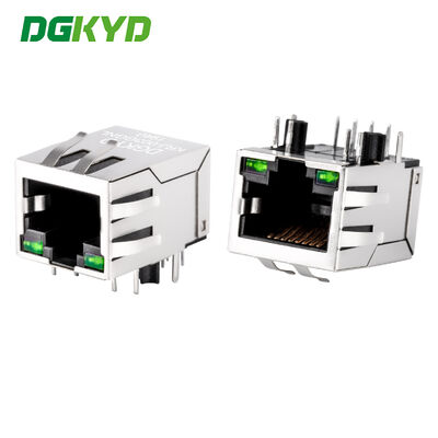 Connecteur RJ45 à port unique de 100 Mbps avec filtre intégré Jack RJ45 pour interface réseau PCB industrielle