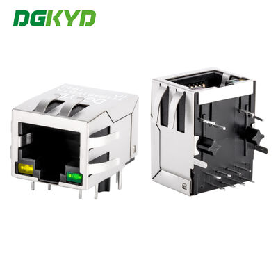 Connecteur modulaire Ethernet LAN RJ45 blindé Tab Down 1x1 Port 1000 Base-T avec magnétiques intégrés