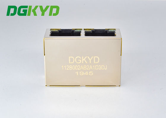 Port RJ45 de Jack modulaire 100M BASE-T 1x2 2